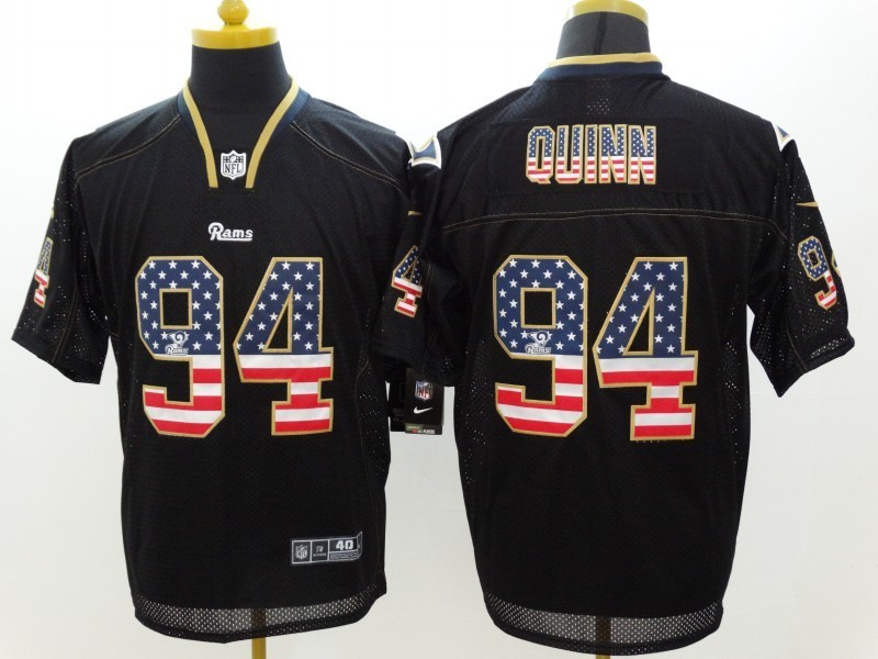 Men's Los Angeles Rams Robert Quinn #94 Black Jersey